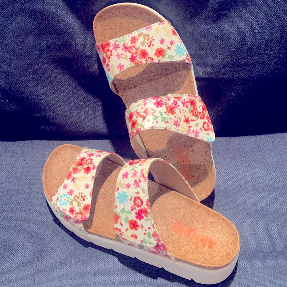 Alegria floral slide sandal